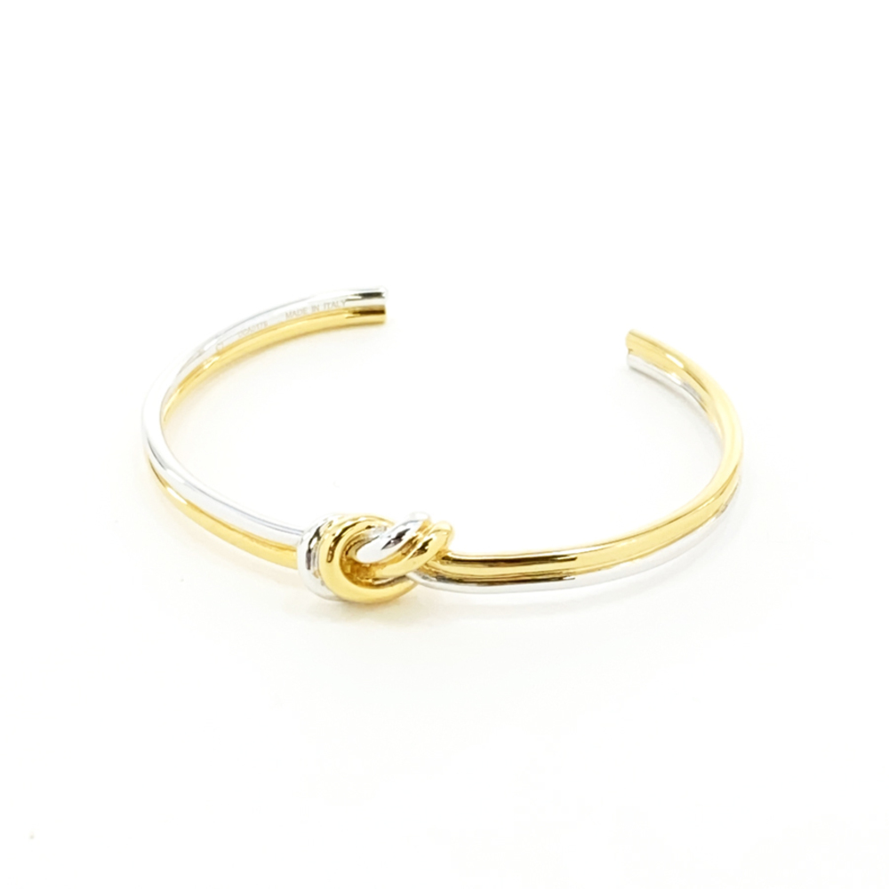 Celine Double Knot Bracelet Silver Gold